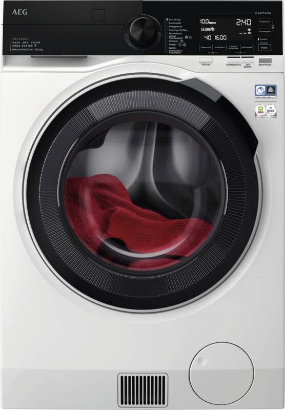 AEG LAVAMAT LWR9W81609 Waschtrockner, Wärmepumpen-Technologie, 10 kg Füllmenge Waschen