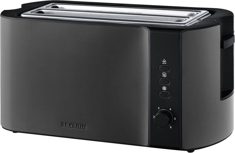 Severin AT 9341 Doppellangschlitz-Toaster, Brotscheibenzentrierung, Auftaufunktion