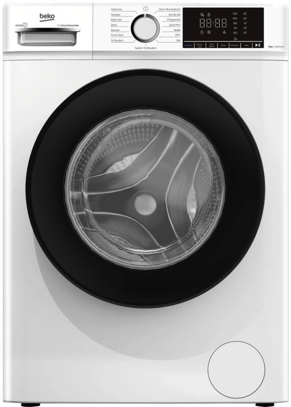 Beko BMFH3WFO8741 Waschmaschine, 8 kg Füllmenge, Schleuderdrehzahl U/min: maximal 1.400