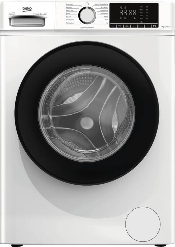 Beko BMFH3WFOE741 Waschmaschine, 7 kg Füllmenge, Schleuderdrehzahl U/min: maximal 1.400