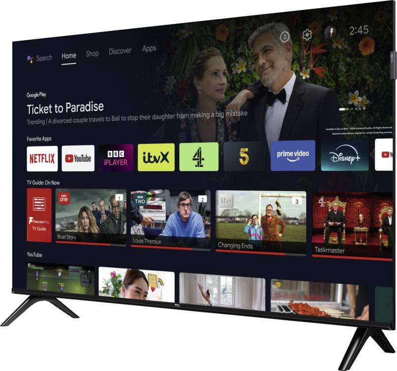 TCL 32S5K 80 cm LED-Fernseher, 32 Zoll, Auflösung: 1.920x1.080 Pixel