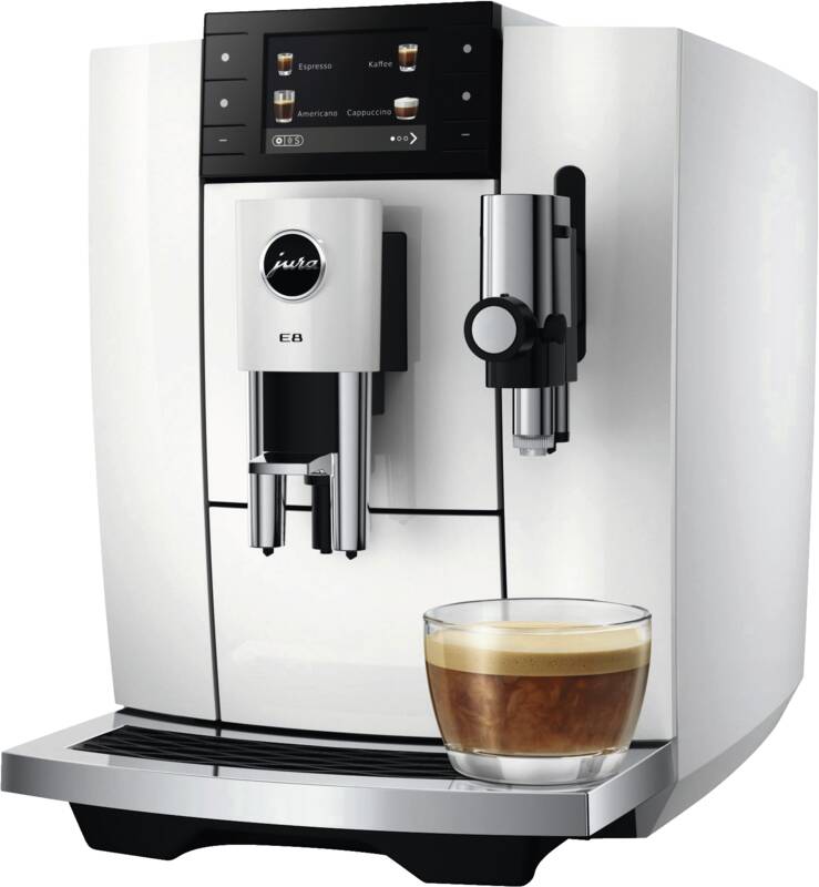 JURA E8 (ED) Kaffeevollautomat, 15 bar Pumpendruck, 1 und 2 Tassenbetrieb