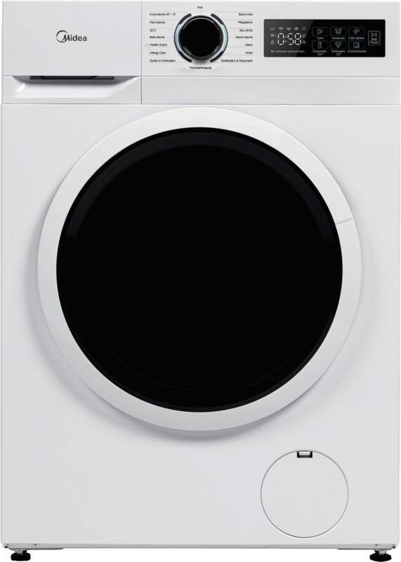 Midea MF110W80B-14A10 Waschmaschine, 8 kg Füllmenge, Schleuderdrehzahl U/min: maximal 1.400
