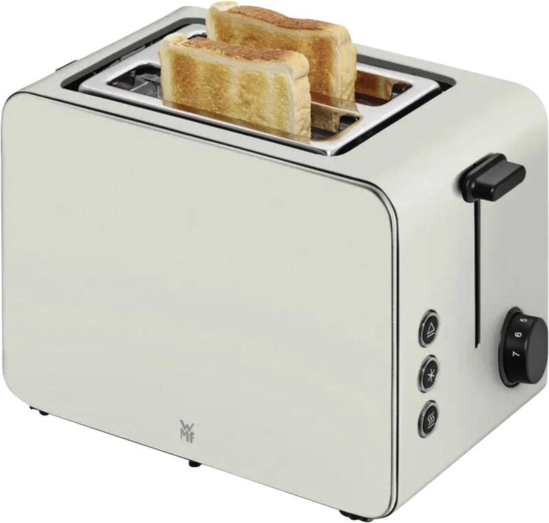 WMF STELIO Toaster Edition Paper Grey 2-Scheiben-Toaster, Brotscheibenzentrierung, Auftaufunktion