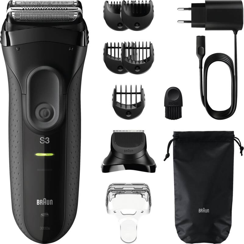 Braun Personal Care 3000BT Series 3 Rasierer, Akku-/Netzbetrieb, Scherfoliensystem