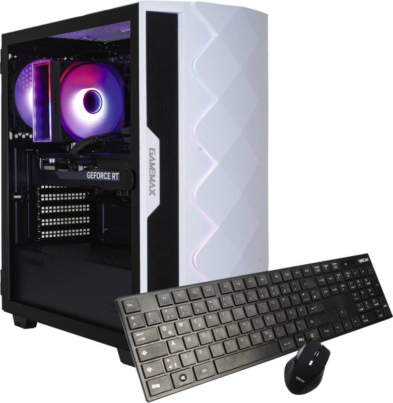 Hyrican GAMEMAX Diamond WT 7612 Gamer-PC, AMD Ryzen 5 Prozessor, Modell 5500