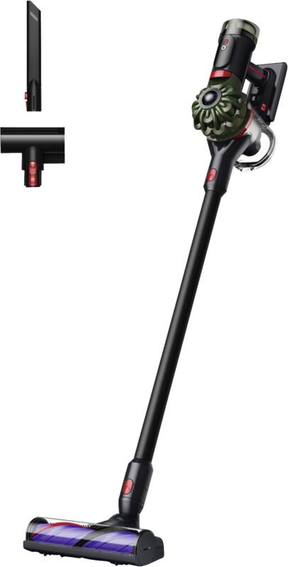 Dyson V8 Cyclone Akku-Stielsauger, Motorbar Elektrobürste (zum Schutz vor verfangenen Haaren saugt Staub und Haare von allen Bodenarten auf), 3 