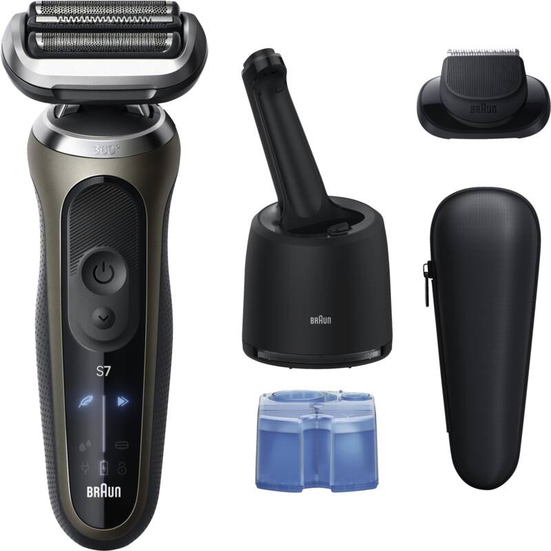 Braun Personal Care 72-C7200cc Series 7 Rasierer, Nass-/Trockenanwendung, Akkubetrieb