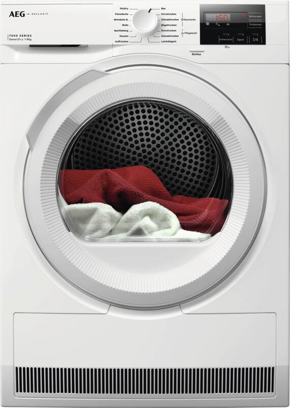 AEG LAVATHERM TR7T50589 Wärmepumpentrockner, 8 kg Füllmenge, Schontrommel