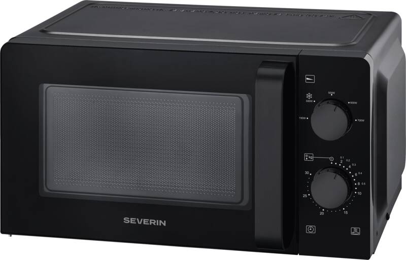 Severin MW 7580 Solo-Mikrowelle, 19 l Garraum, Auftauprogramm