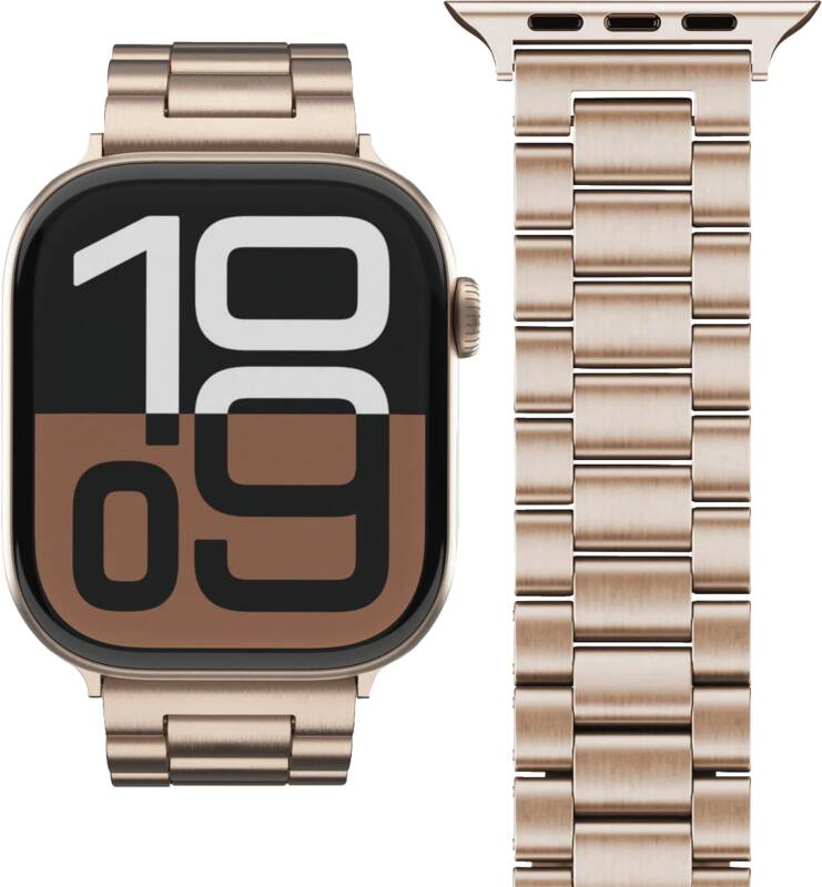 VonMählen Link Bracelet 2 44 / 45 / 46 / 49mm One Size Armband für Smartwatches, geeignet speziell für das Apple Watch, speziell für 44,45,46,49 mm