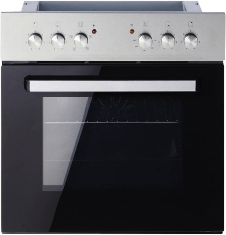 PKM BIC4 GKRU-IX-2 Einbau-Herd-Set, Elektro-Backofen, 57 l Garraum