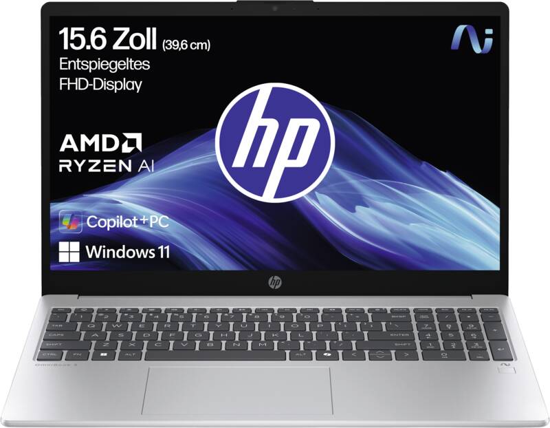 HP OmniBook 3 NG 15-fn0652ng Notebook, 39,6 cm Bildschirm, 15,6 Zoll