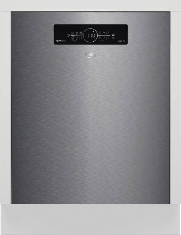 Beko BDDN36462XP Unterbau-Geschirrspüler, 11 Spülprogramme, Startzeitvorwahl