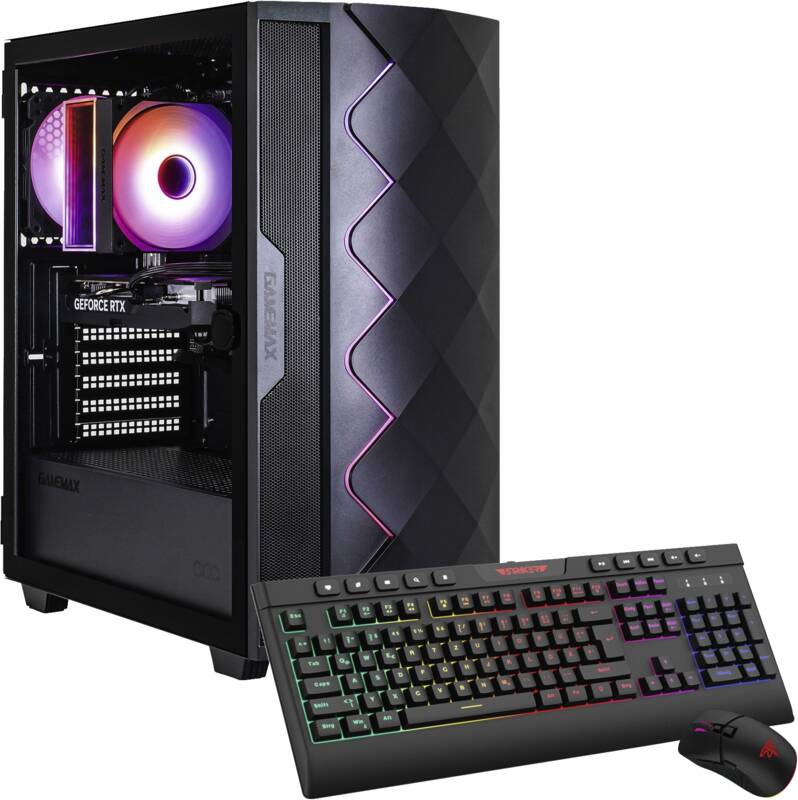 Hyrican GAMEMAX Diamond BK 7795 Gamer-PC, AMD Ryzen 5 Prozessor, Modell 5500