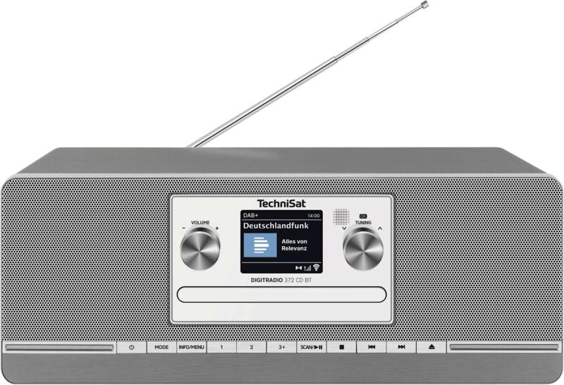 Technisat DIGITRADIO 372 CD BT Design-Radio, RDS, 40 Senderspeicher