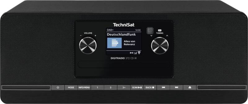 Technisat DIGITRADIO 372 CD IR Design-Radio, RDS, 60 Senderspeicher