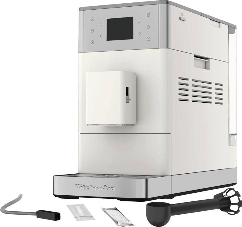 Kitchenaid 5KES8453EPL Kaffeevollautomat, 15 bar Pumpendruck, 1 und 2 Tassenbetrieb
