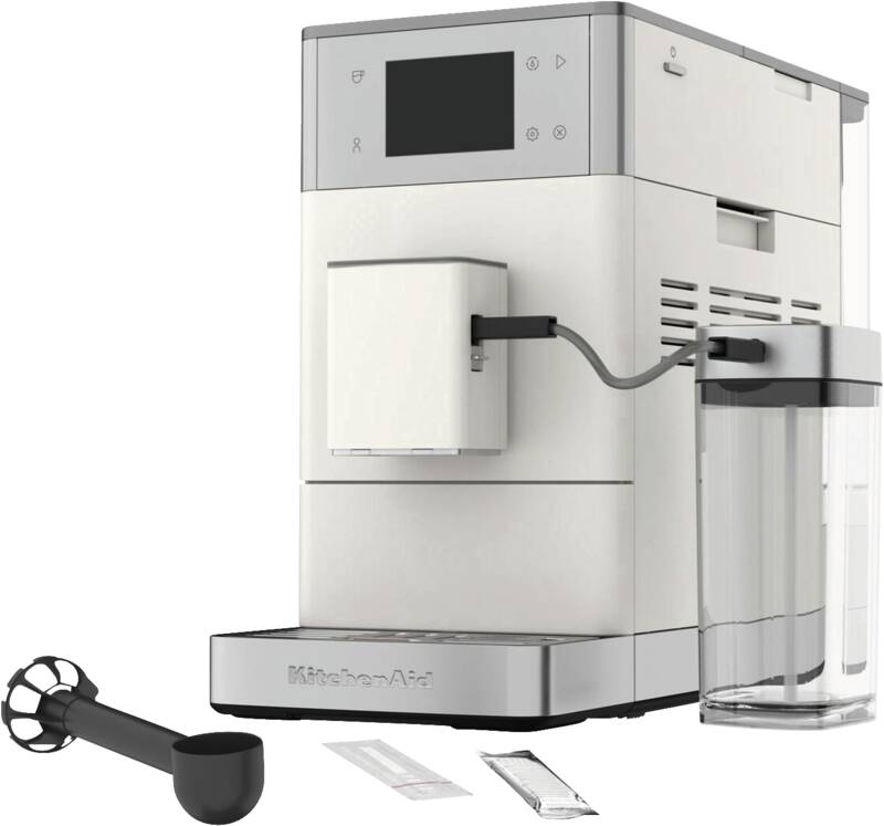 Kitchenaid 5KES8454EPL Kaffeevollautomat, 15 bar Pumpendruck, 1 und 2 Tassenbetrieb