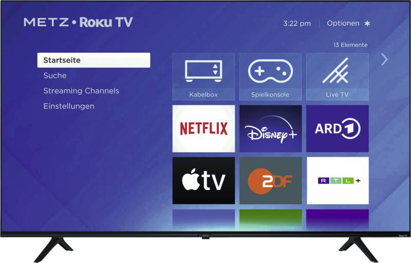 Metz blue 43MUF6001Z 108 cm LED-Fernseher, 43 Zoll, Auflösung: 3.840x2.160 Pixel