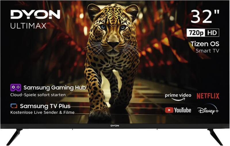 Dyon Ultimax 32H-TI-W 80 cm LED-Fernseher, 32 Zoll, Auflösung: 1.366x768 Pixel