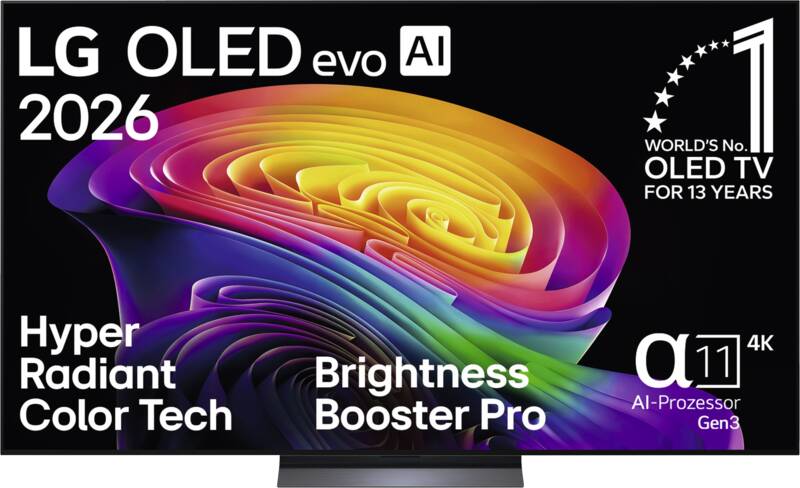 LG OLED77C68LA 195 cm OLED-Fernseher, 77 Zoll, Auflösung: 3.840x2.160 Pixel