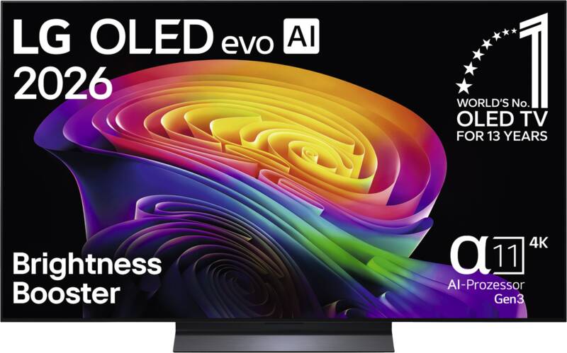 LG OLED55C68LA 139 cm OLED-Fernseher, 55 Zoll, Auflösung: 3.840x2.160 Pixel