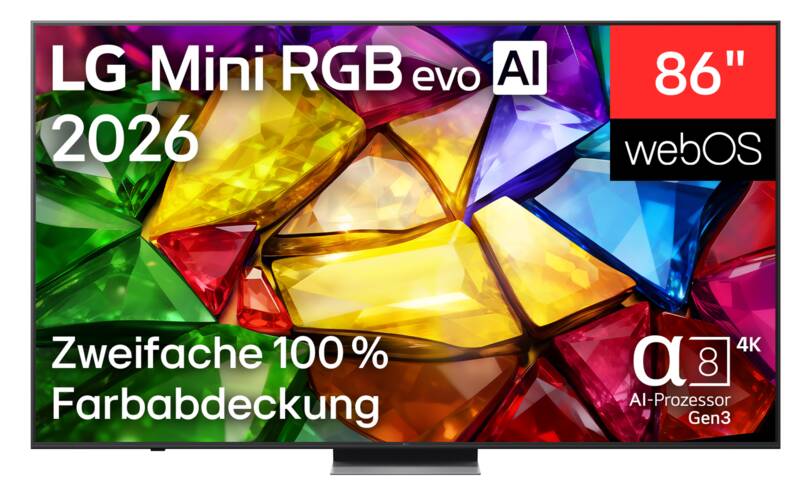 LG 86MRGB87B9B 217 cm LED-Fernseher, 86 Zoll, Auflösung: 3.840x2.160 Pixel