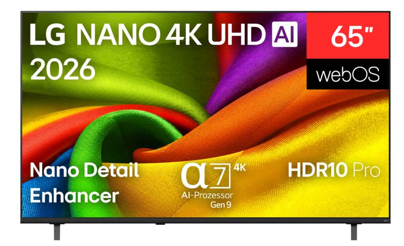 LG 65NU900B6LA 164 cm LED-Fernseher, 65 Zoll, Auflösung: 3.840x2.160 Pixel