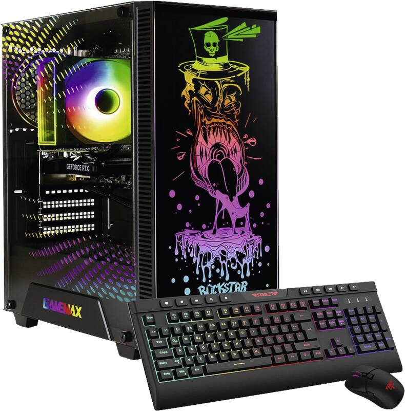 Hyrican GAMEMAX Rockstar 7828 Gamer-PC, AMD Ryzen 5 Prozessor, Modell 7500F 6C/12T