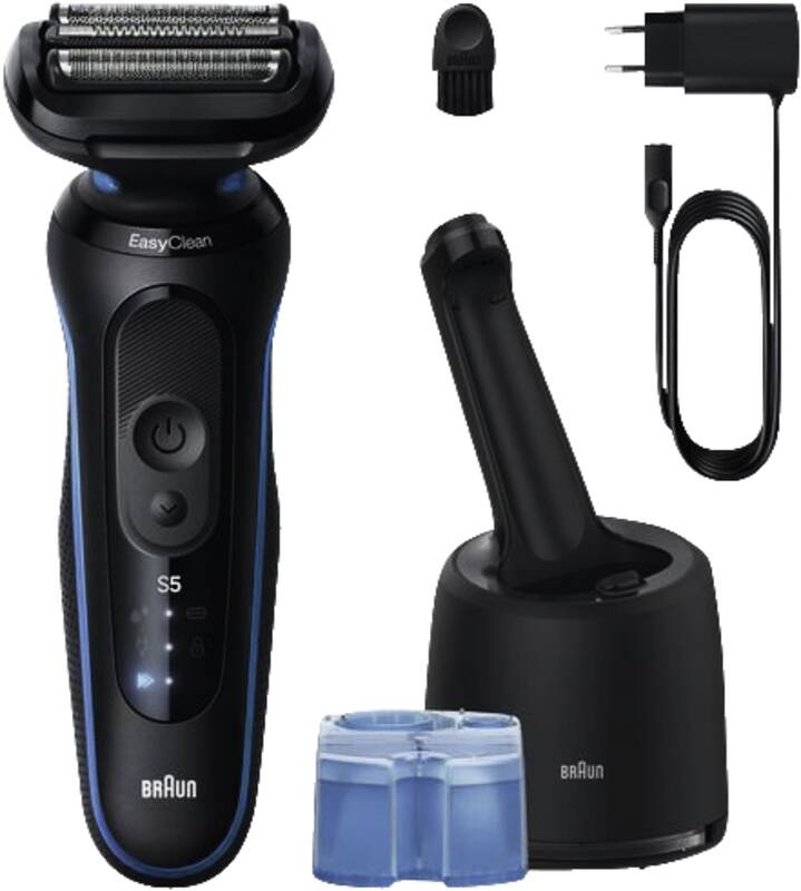 Braun Personal Care 52-B7000cc Series 5 inkl. gratis Reinigungsstation Rasierer, Akkubetrieb, unter der Dusche verwendbar