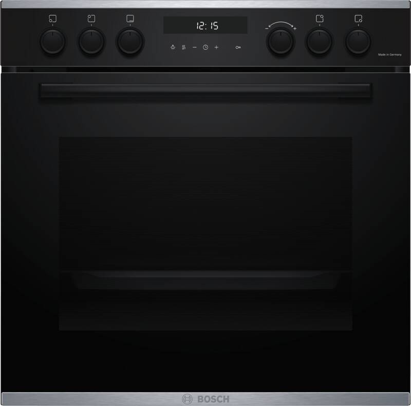 Bosch MKH63IMATP (HEG278AB4+NIF61ABB5E+HEZ638000Clip-Vollauszug) Einbau-Herd-Set, Elektro-Backofen, 71 l Garraum