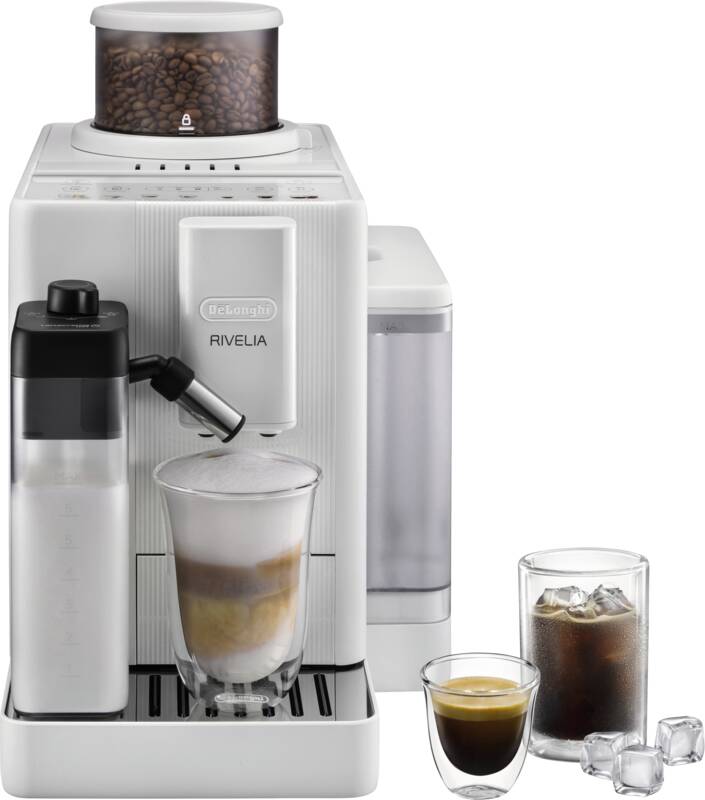 De ́Longhi EXAM 420.55.WXL Kaffeevollautomat, 15 bar Pumpendruck, einstellbare Brühtemperatur