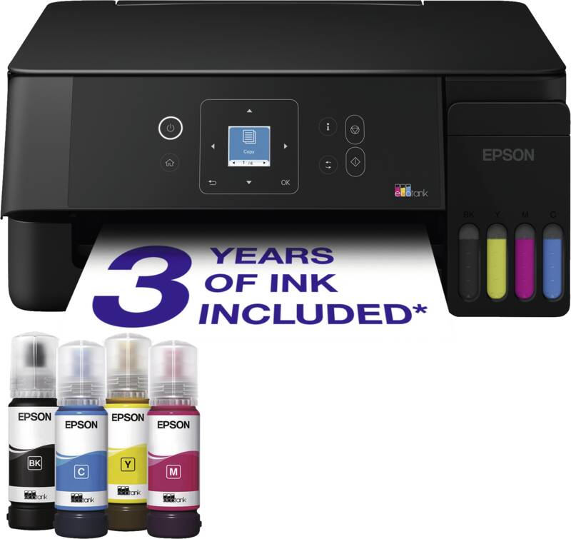 Epson EcoTank ET-2921 Multifunktionsdrucker, Tintenstrahldruck, Tintentanksystem