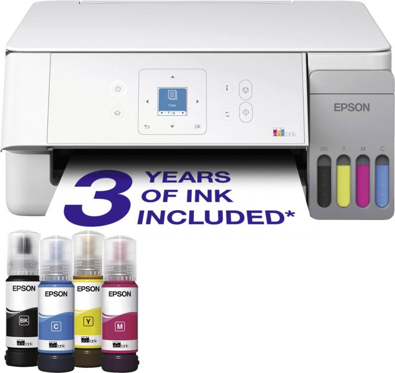 Epson EcoTank ET-2926 Multifunktionsdrucker, Tintenstrahldruck, Tintentanksystem