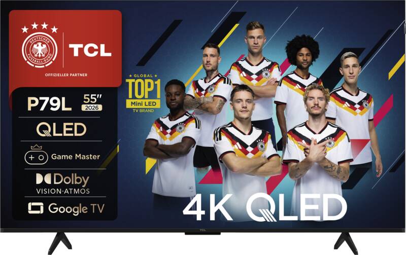 TCL 55P79L 139 cm LED-Fernseher, 55 Zoll, Auflösung: 3.840x2.160 Pixel