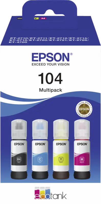 Epson EcoTank 104 inkt multipack